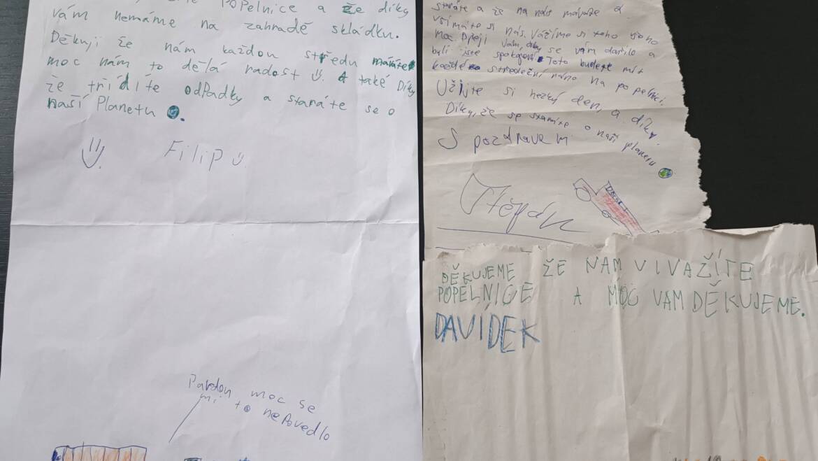 Velké poděkování dětem!