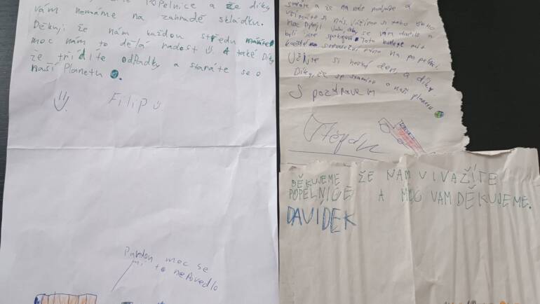 Velké poděkování dětem!